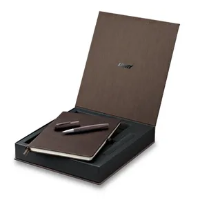 Lamy 2000 Braun Füllfederhalter mit Notizbuch